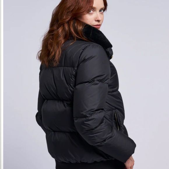 Blue Duck 441 Down And Genuine Shearling Bomber Retail Price $750 - Picture 2 of 6